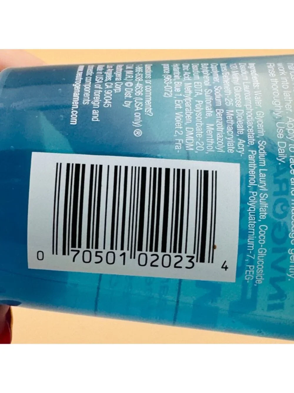 Neutrogena Men Invigorating Face Wash 5.1oz Rare Discontinued